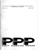 The cover page for the Pratt Planning Papers issue from January 1967. The cover is blank apart from the title and date information in black lettering.