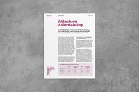 Cover of attack on affordability