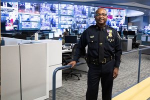 Chief James White in Detroit's Real Time Crime Center