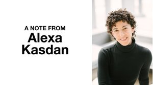Headshot of director Alexa Kasdan, wearing black turtle neck sweater against light, white background.