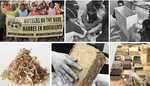 Compilation of images of bio-based materials and mothers on the move-the bronx nonprofit.